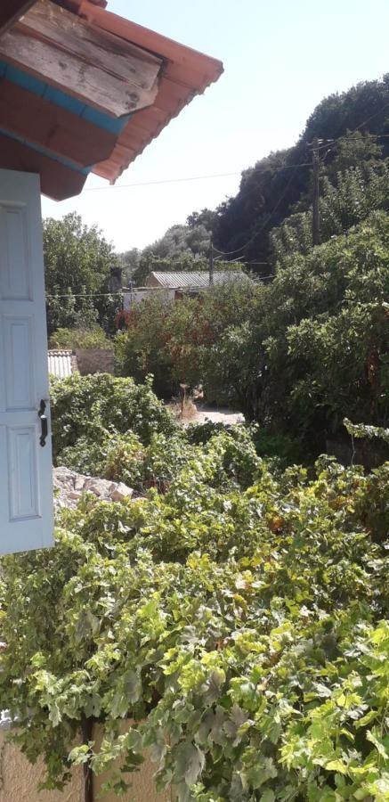 Eftychia'S House In The Beautiful Village Vryses. Vrisai Bagian luar foto